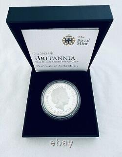 2012 Britannia £2 Silver Proof One Ounce 1oz Coin with Box & COA