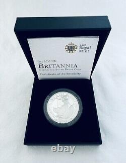 2012 Britannia £2 Silver Proof One Ounce 1oz Coin with Box & COA