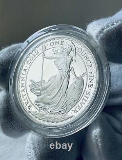 2012 Britannia £2 Silver Proof One Ounce 1oz Coin with Box & COA