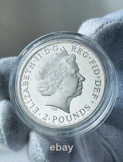 2012 Britannia £2 Silver Proof One Ounce 1oz Coin with Box & COA