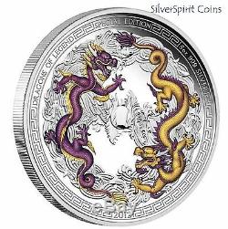 2012 DRAGONS OF LEGEND SPECIAL EDITION 5oz Pure Silver Proof Coin