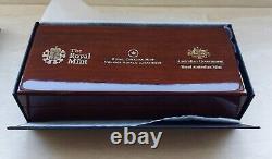 2012 Diamond Jubilee Royal Silver Proof 3 Coin Set in a Wooden Box with Coa