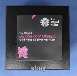 2012 G Plated Silver Proof £5 coin Official Olympic NGC Graded PF69 with Case