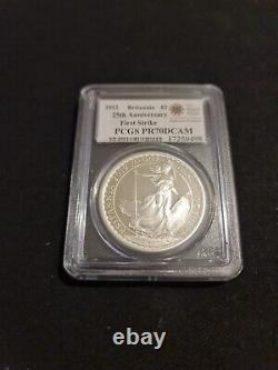 2012 Royal Mint 1oz £2 Silver Proof Coin Pcgs Pr70dcam