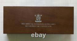 2012 Royal Mint Commonwealth Games Piedfort Silver Proof £2 coin set cased + COA