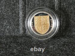 2012 Silver Proof £1 Diamond Jubilee Gold Plated Pound Rare Only 1,296 Minted
