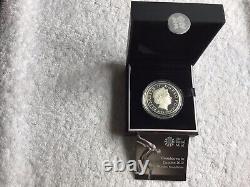 2012 Silver Proof Countdown to London Five 5 Pound Coin Box & Coa