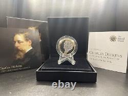 2012 Silver Proof Piedfort Charles Dickens UK £2 Two Pounds