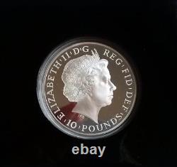2013 Britannia Coin 5oz Silver Proof £10 Coin Cased With COA and Box