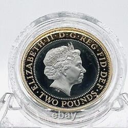 2013 London Underground Piedfort Silver Proof Coin Roundel Design Encapsulated