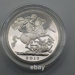 2013 Royal Birth St. George and Dragon Silver Mint Proof £5 Coin Five Pound COA