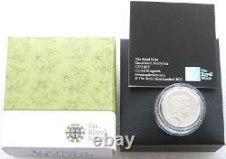 2013 Royal Mint Floral England Piedfort £1 One Pound Silver Proof Coin Box Coa