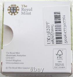 2013 Royal Mint Floral England Piedfort £1 One Pound Silver Proof Coin Box Coa