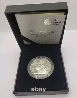 2013 Royal Mint The Royal Birth UK Silver Proof Five Pounds £5 coin Box & COA