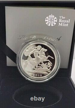 2013 Royal Mint The Royal Birth UK Silver Proof Five Pounds £5 coin Box & COA