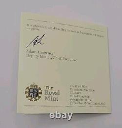 2013 Royal Mint The Royal Birth UK Silver Proof Five Pounds £5 coin Box & COA