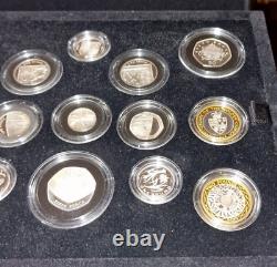 2013 Royal Mint UK Silver Proof Coin Collection Set 15 Coins BOX + COA