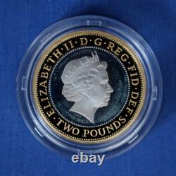 2013 Silver Proof £2 coin Anniversary of the Golden Guinea in Case with COA