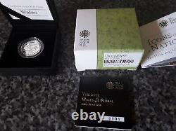 2013 Wales 1 Pound Floral Silver Proof Coin Coa No1