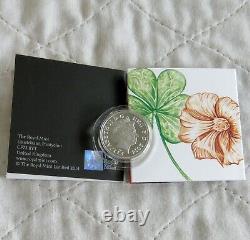 2014 NORTHERN IRELAND FLORAL SERIES £1 SILVER PROOF coa