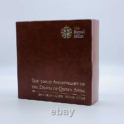 2014 RM 300th ANNIVERSARY OF THE DEATH OF QUEEN ANNE £5 SILVER PROOF CROWN COIN