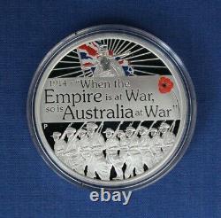 2014 Silver Proof 6 coin Set The First World War Allies in Case with COA