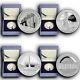 2015 4 Coins Set America's National Monuments NIUE 1 oz Proof Silver Coins