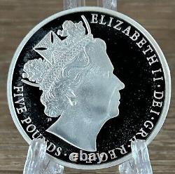 2015 £5 Longest Reigning Monarch Silver Proof Piedfort One Crown Coin Royal Mint