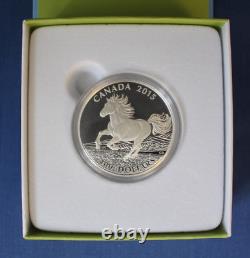 2015 Canada Silver Proof $100 coin Canadian Horse in Case