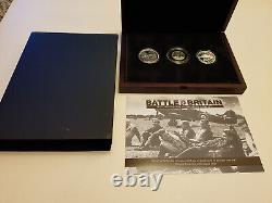 2015 Royal Mint Battle of Britain 75th Anniversary Silver Proof 3 Coin Set