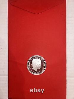 2015 Royal Mint Lunar Year Of The Sheep 1oz Fine Silver Proof £2 Coin Cover