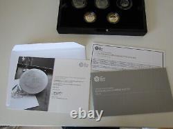 2015 Royal Mint Silver Proof Commemorative 5 Coin Set & COA Only 1500 Sets