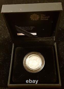 2015 Silver Piedfort £1 Proof Last Royal Arms One Pound Mint Low Mintage of 1482