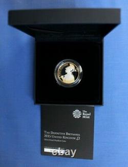 2015 Silver Piedfort Proof £2 coin Britannia Design in Case with COA