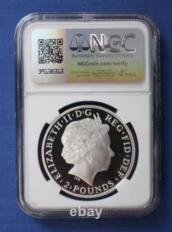2015 Silver Proof 1oz £2 coin Year of the Sheep NGC Graded PF69 with Case