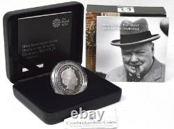 2015 Silver Proof 50th Anniversary Sir Winston Churchill £5 Coin BOX + COA