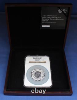 2015 Silver Proof 5oz £10 coin Princess Charlotte NGC Graded in Case with COA