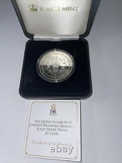 2015 Tristan Da Cunha Tdc Solid Silver Proof £5 Coin
