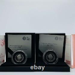 2016 2017 2018 Silver Proof Peter Rabbit And Friends 7 X Coin Set Beatrix Potter