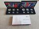 2016 & 2017 BRITANNIA SILVER PROOF 6 COIN SET + Box + Coa UK Royal Mint