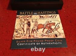 2016 Battle of Hastings 1066 Silver Five Pound Proof Coin- limited edition- COA