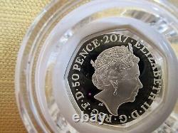 2016 Beatrix Potter Mrs Tiggy-Winkle & 2017 Benjamin Bunny Silver Proof 50p Coin