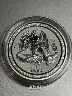 2016 Isle of Man Silver Angel Reverse Proof 1oz. 9999 Silver Bullion Coin RARE