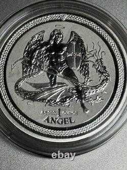 2016 Isle of Man Silver Angel Reverse Proof 1oz. 9999 Silver Bullion Coin RARE