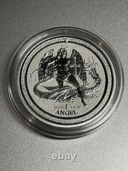 2016 Isle of Man Silver Angel Reverse Proof 1oz. 9999 Silver Bullion Coin RARE