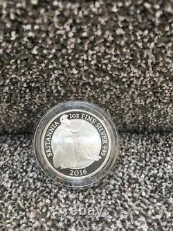 2016 Royal Mint Britannia £2 Two Pound Silver Proof 1oz Coin With COA