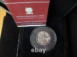 2016 Silver Proof Piedfort Tdc 1 Crown Coin Box + Coa We Will Remember Them 999