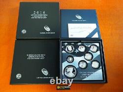 2016 W Proof Silver Eagle Limited Edition Proof Set In Ogp