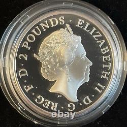 2017 1oz Silver Proof Britannia. Outer box, sleeve, box & COA