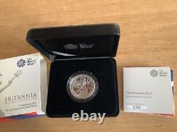 2017 Britannia UK One Ounce Silver Proof Coin in Case & COA
